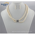 8mm a+ off Round Pearl Set Natural Fresh Water Jewellery Pearl Set